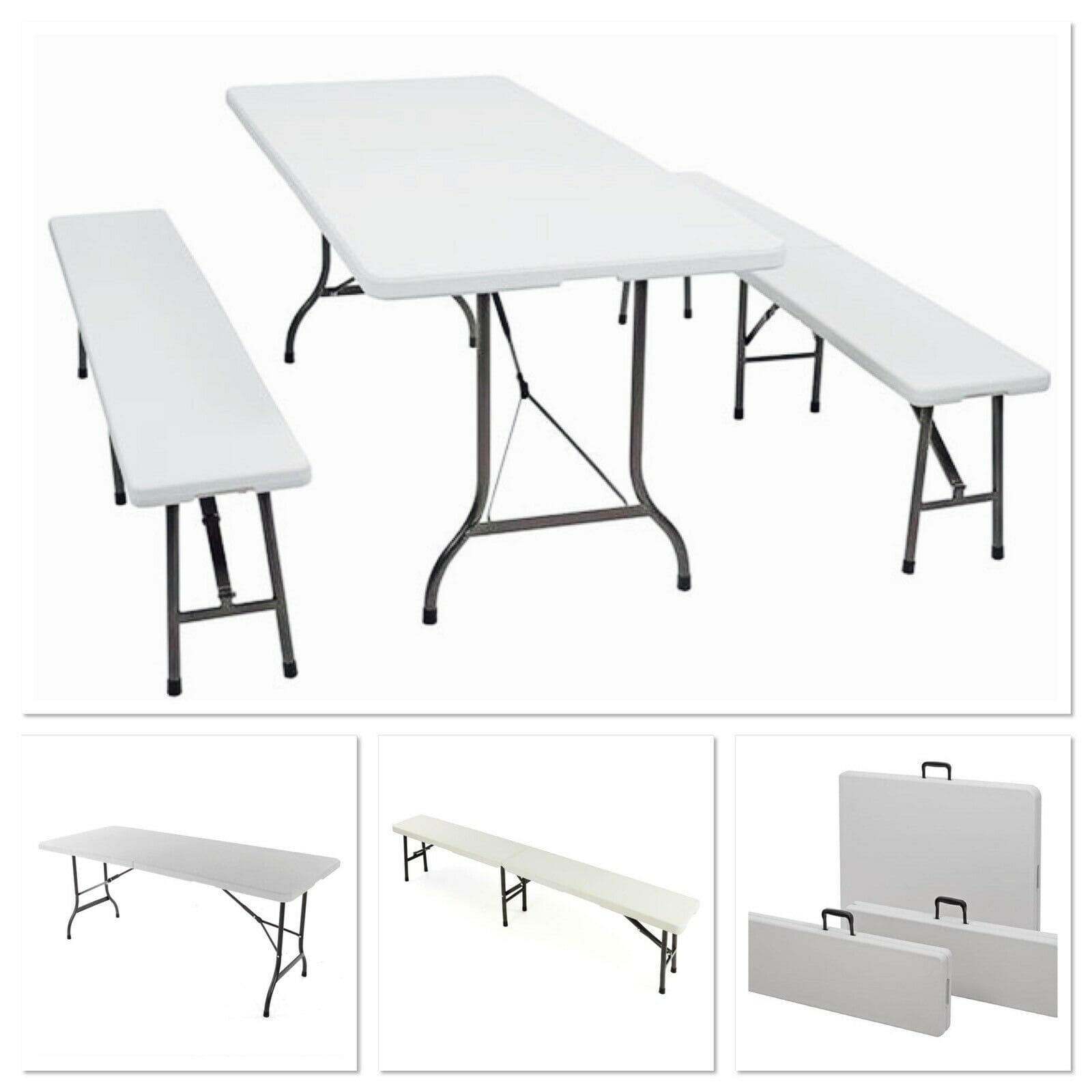 Bierzeltgarnitur weiß mieten