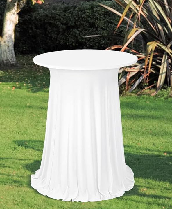 Stretchhusse mit Rock für Stehtisch inkl. Reinigung mieten