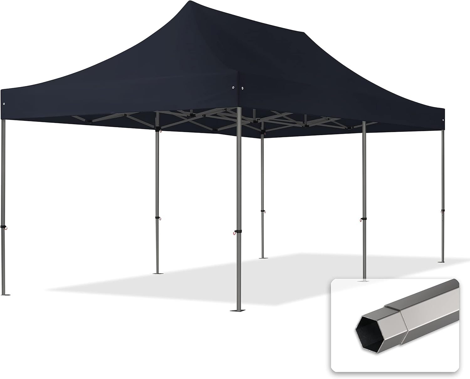 Faltpavillon / Faltzelt / Klappzelt 3x6m schwarz mieten